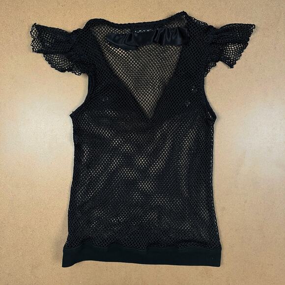 Vintage Lip Service SAMPLE 2002 Black Carlisle's Cargo Cutie Raid Y2K Goth Top - Picture 6 of 16